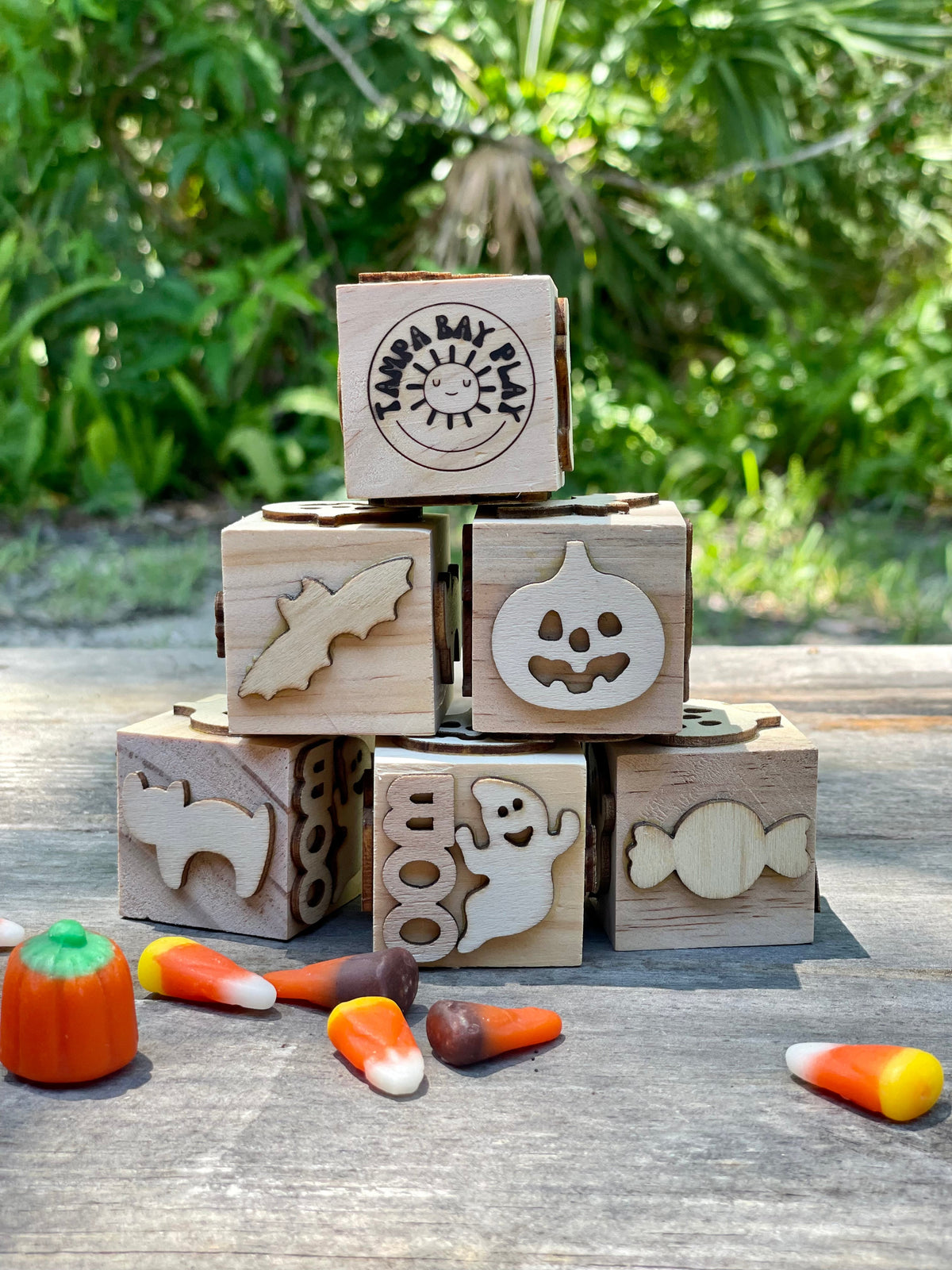 Halloween Wooden Block Stamp