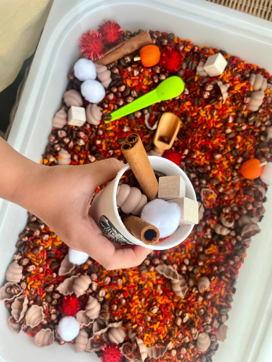 Autumn Pumpkin Spice Late Sensory Rice Kit