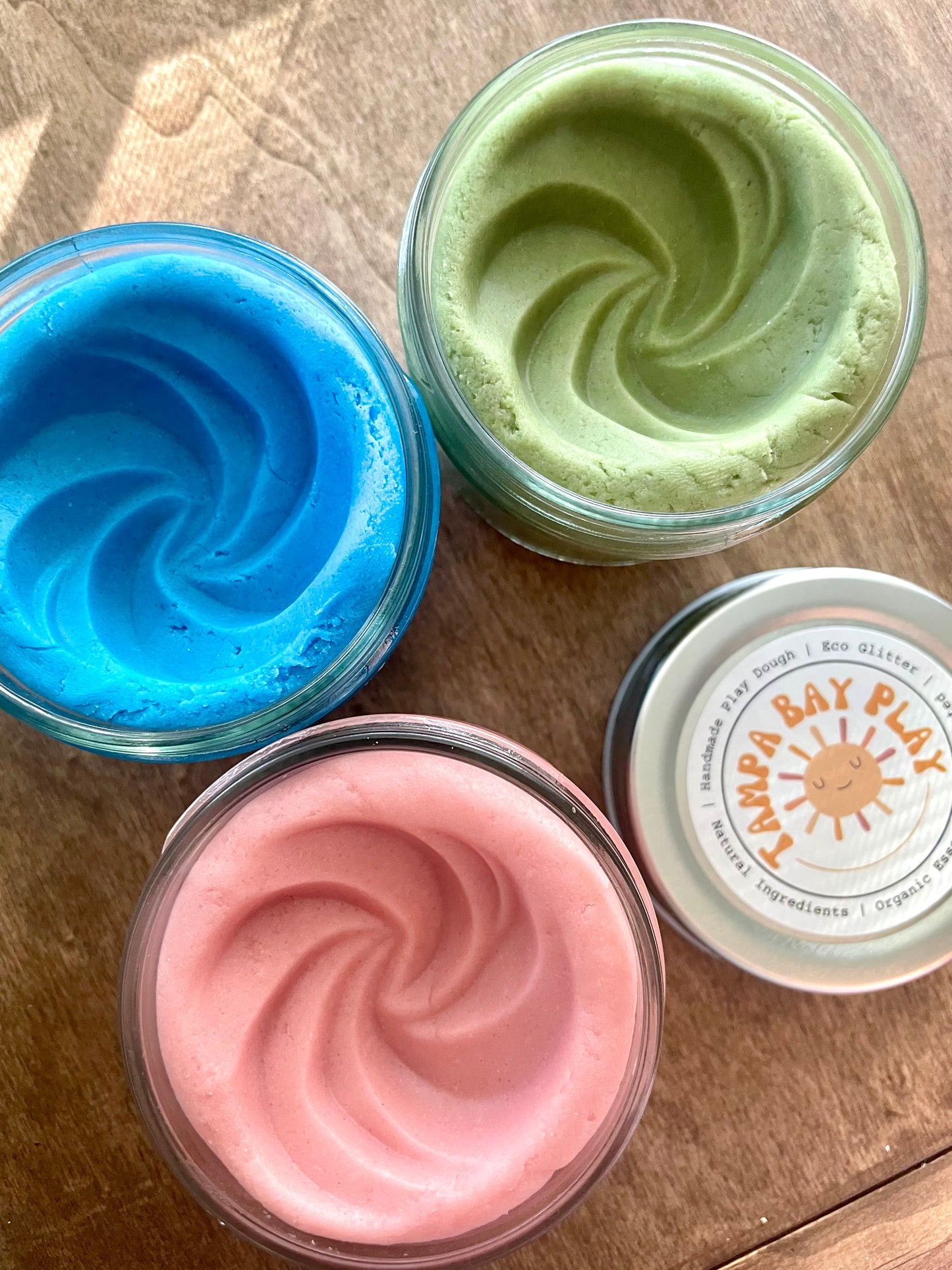 Plant Dyed Play Dough- Blue Spirulina Dolphin