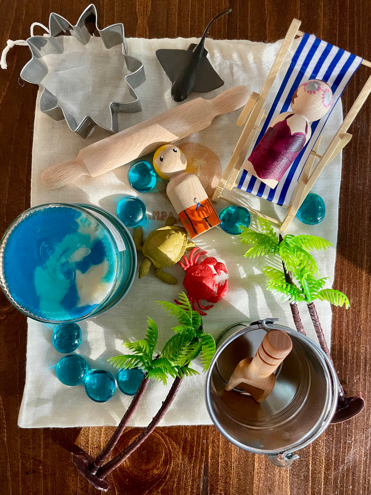 Busy Bag Play Dough Kit- Beach