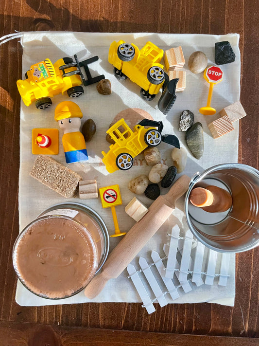Busy Bag Play Dough Kit- Construction
