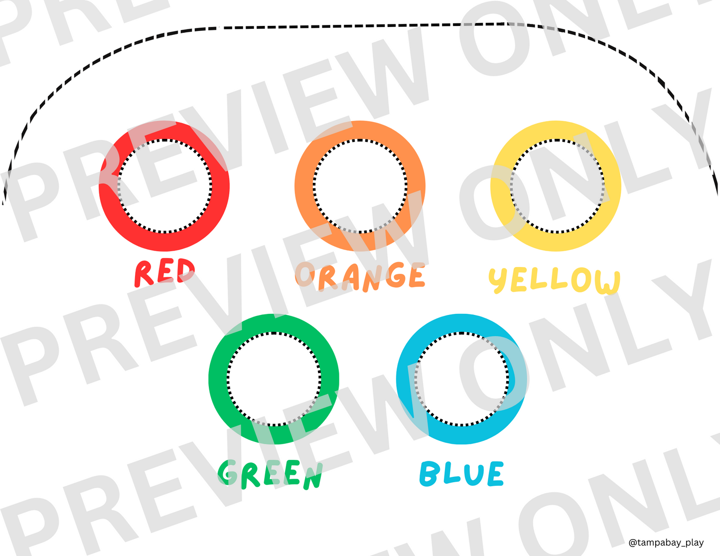 Printable Flisat Trofast Bin Insert- Color Sorting