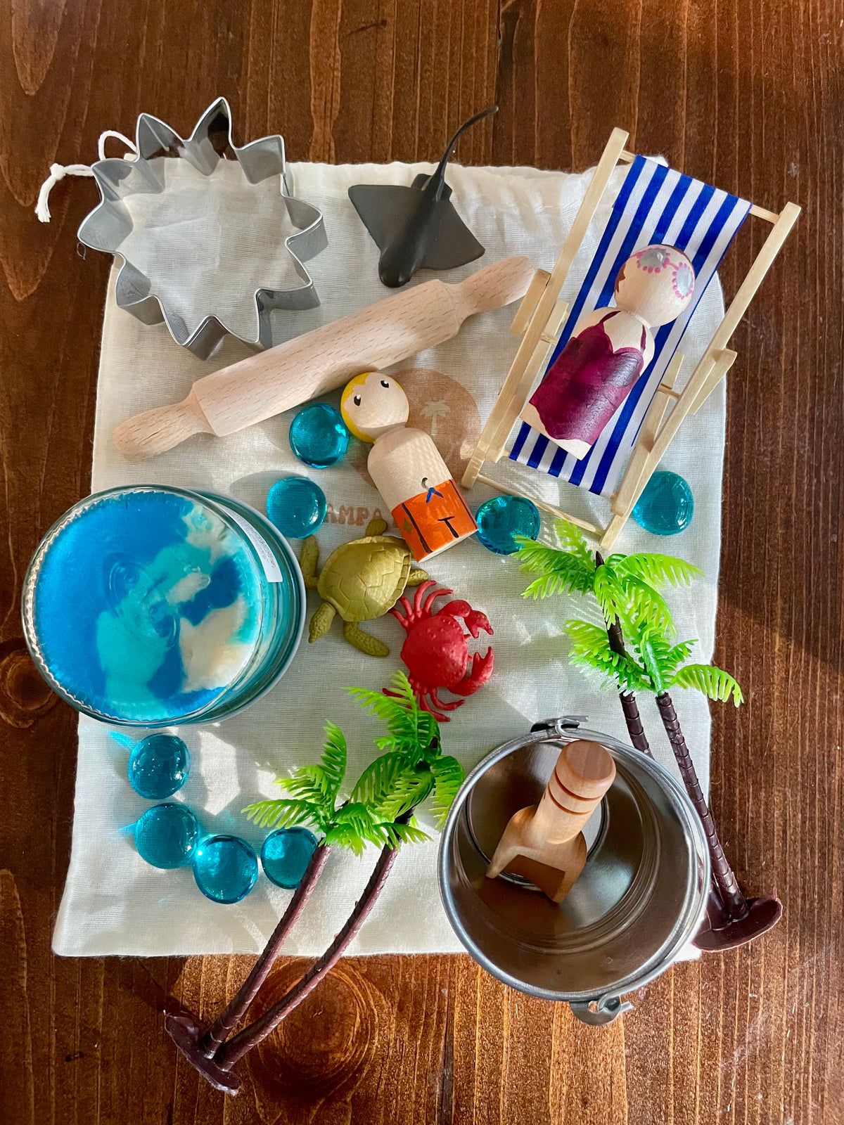 Busy Bag Play Dough Kit- Beach
