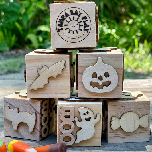 Halloween Wooden Block Stamp