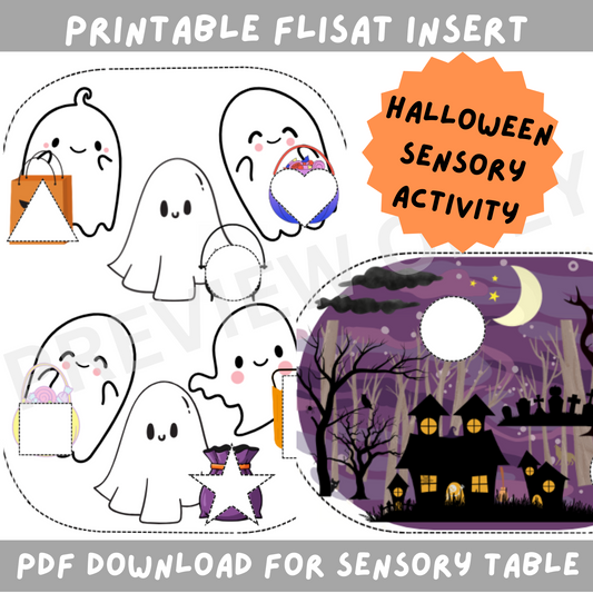 Halloween Sensory Activity Printable- Trofast Bin Insert