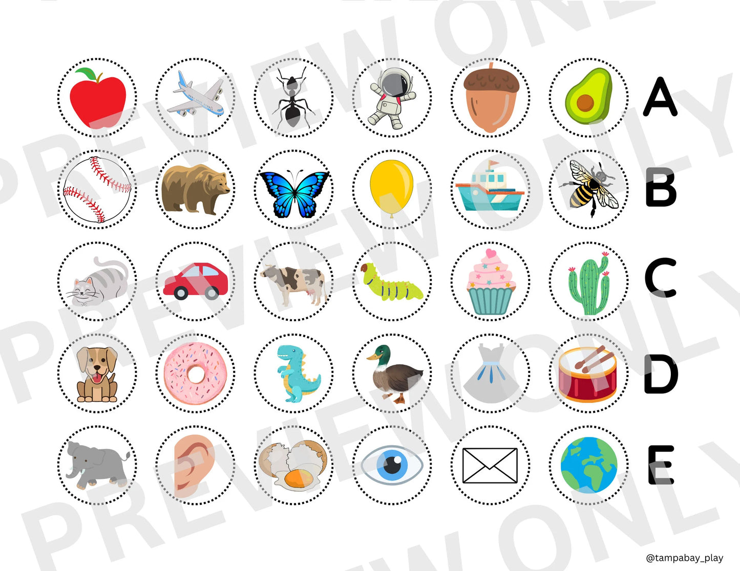 Printable Flisat Trofast Bin Insert- Alphabet Sort