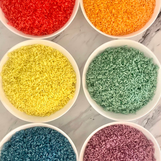 Sensory Rice- Custom Choose A Color